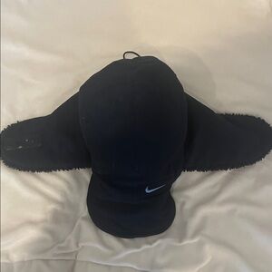 Nike Dark Blue Trapper Hat with Ear Flaps